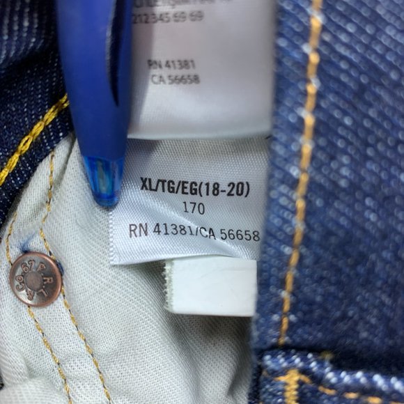 **SOLD**Polo Ralph Lauren Jeans Boys 18-20 Blue Sullivan Slim Dark Wash Stretch - Picture 15 of 15